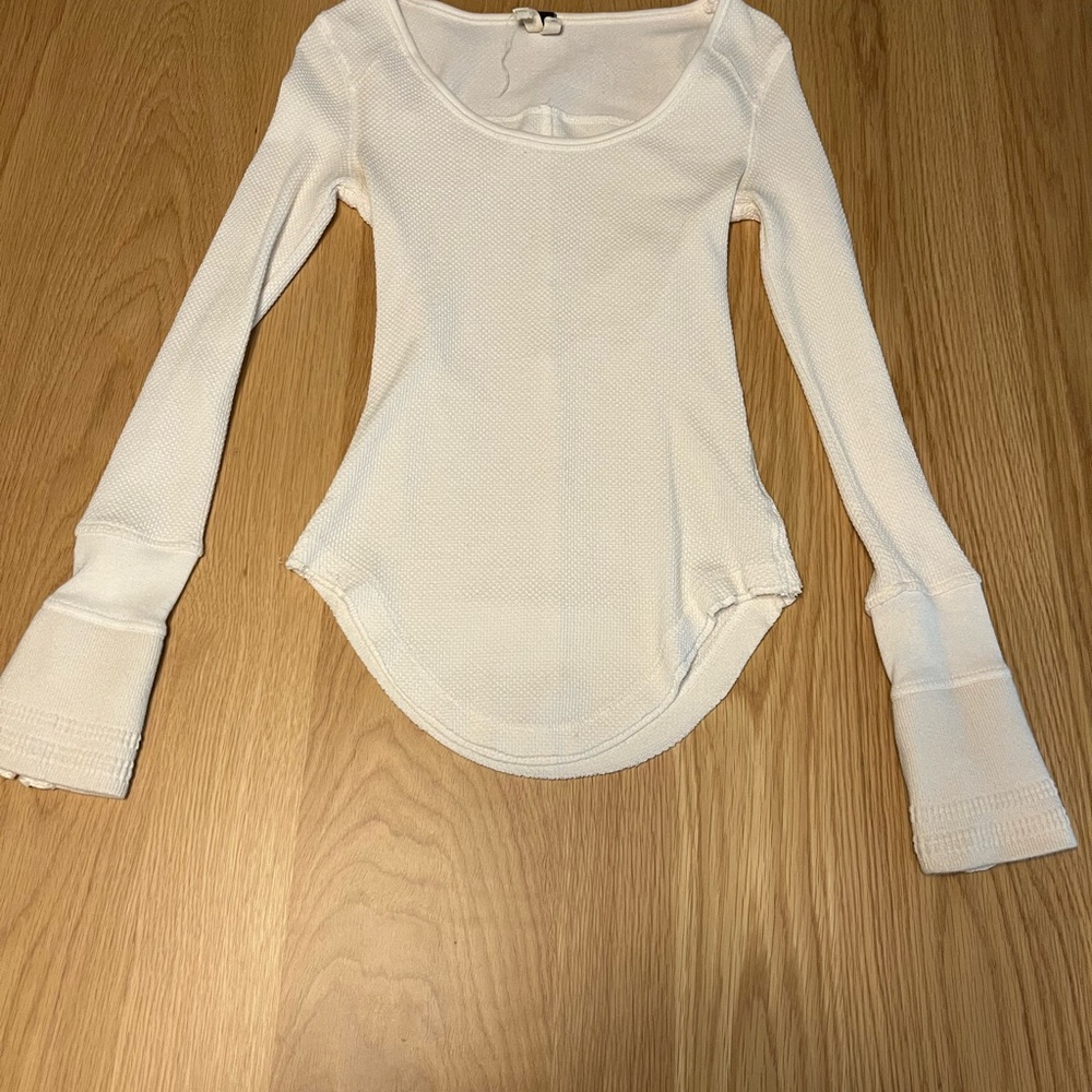 We The Free Cream Sunnie Valley Thermal Free People XSmall White XS